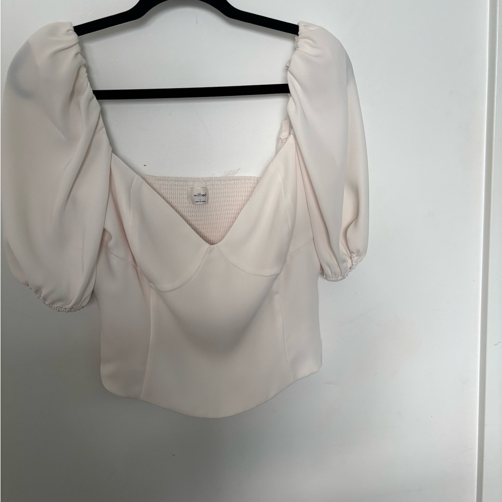Cropped sweetheart blouse